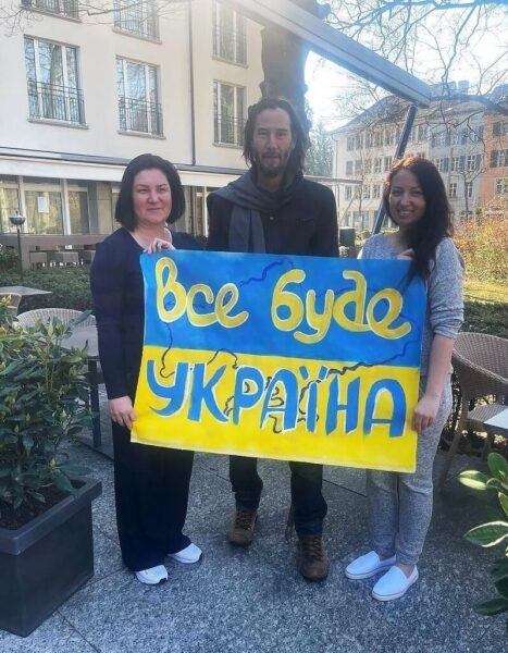 Киану Ривз поддержал Украину. Фото Киану Ривз поддержал Украину. Фото